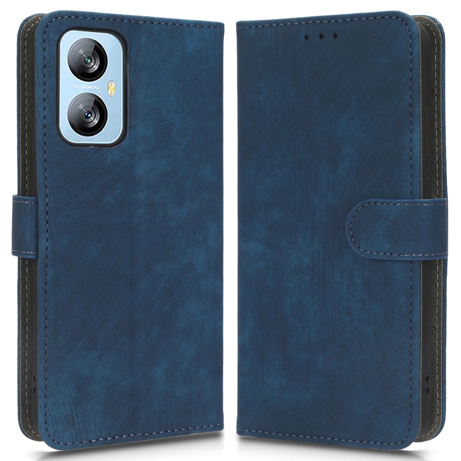 For Blackview A52 4G Phone Stand Case RFID Blocking PU Leather Magnetic Mobile Phone Cover Wallet