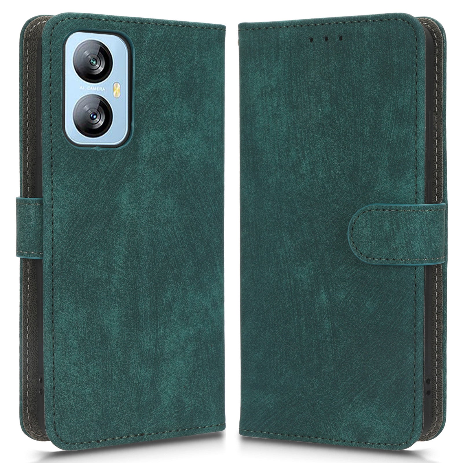 For Blackview A52 4G Phone Stand Case RFID Blocking PU Leather Magnetic Mobile Phone Cover Wallet