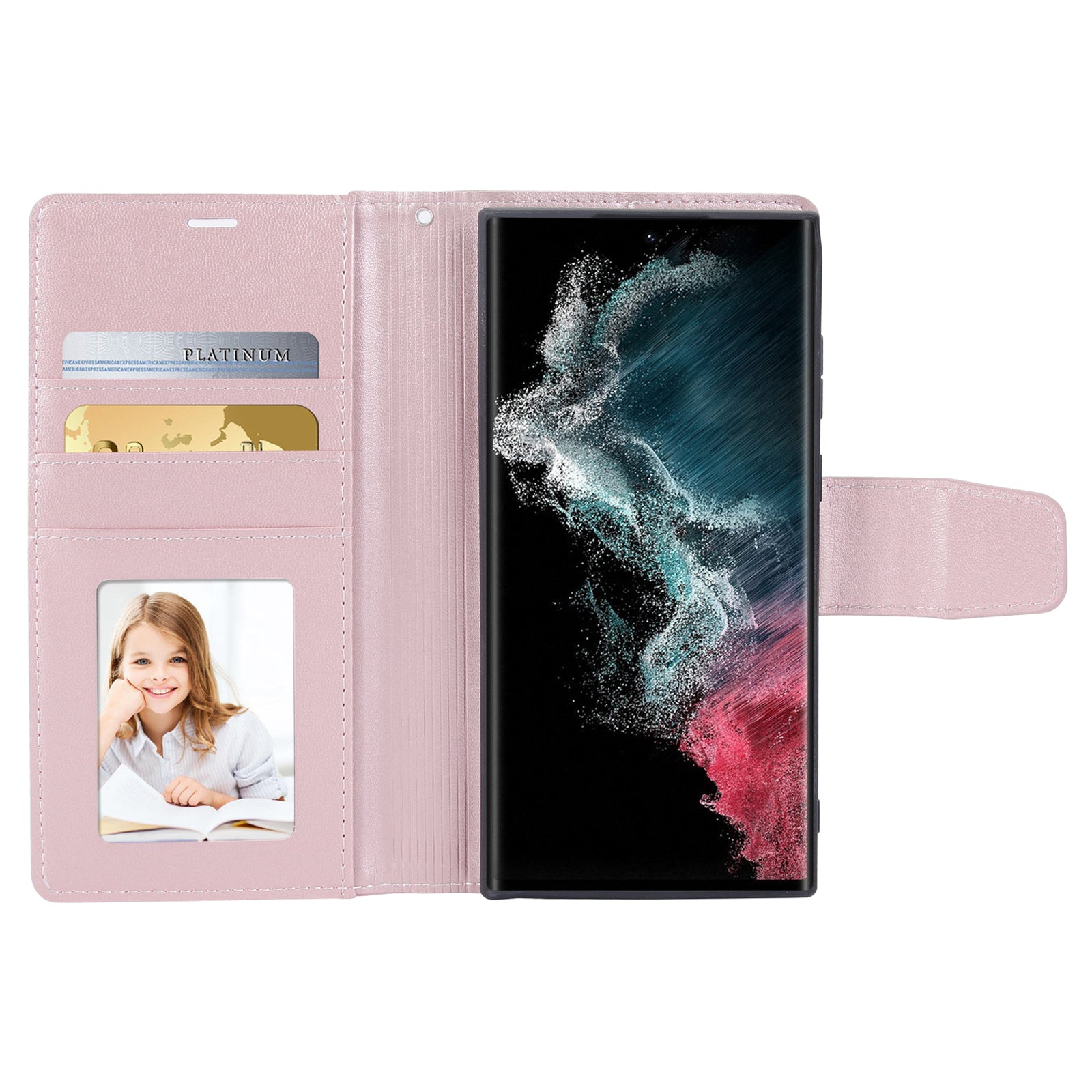 HANMAN Miro2 Series for Samsung Galaxy S23 Ultra Detachable Wallet Case PU Leather Removable Inner Magnetic TPU Shell Stand Phone Cover