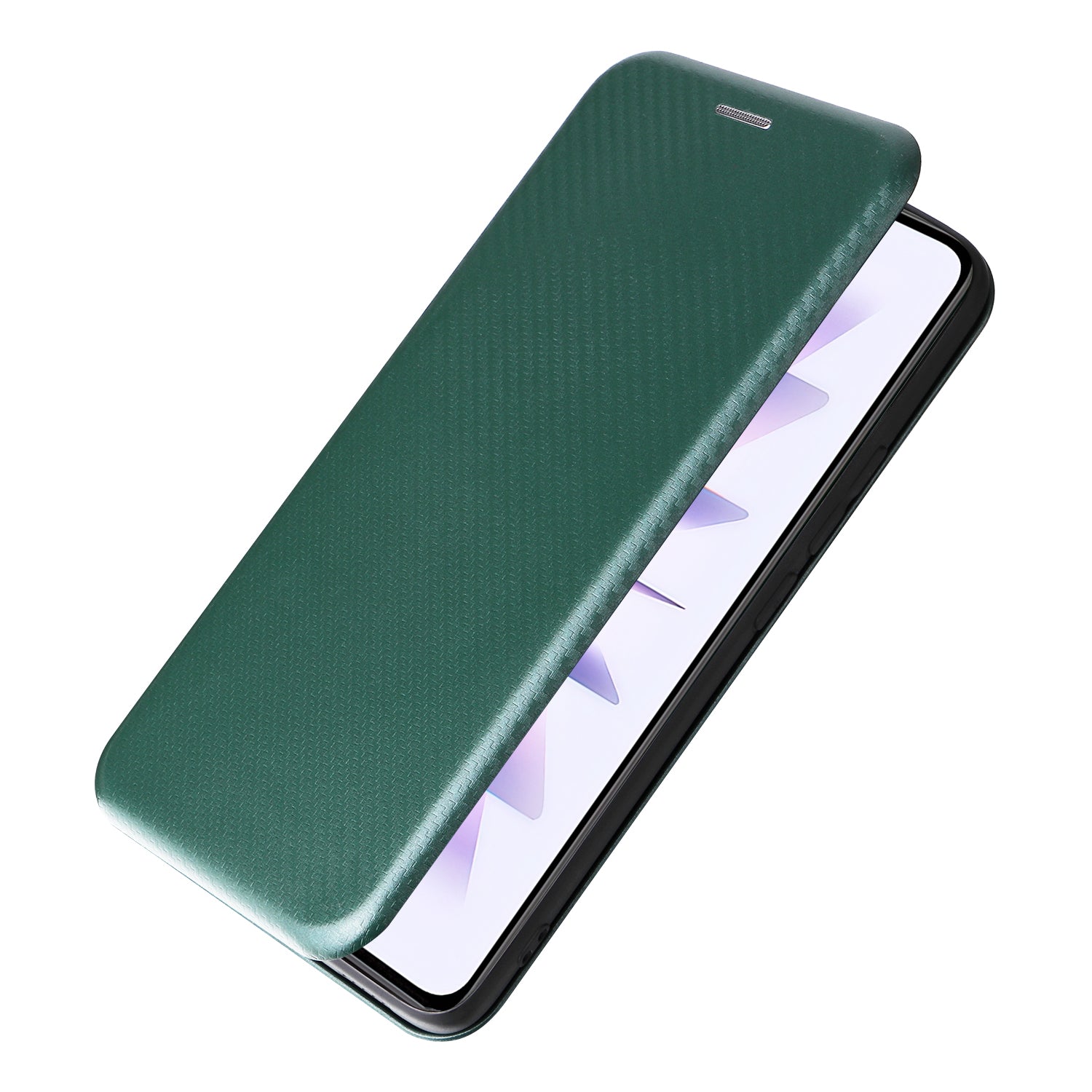 Phone Case for Xiaomi Poco F5 Pro 5G Redmi K60 Pro 5G K60 5G Card Slot PU Leather Magnetic Auto-absorbed Stand Carbon Fiber Texture Phone Cover