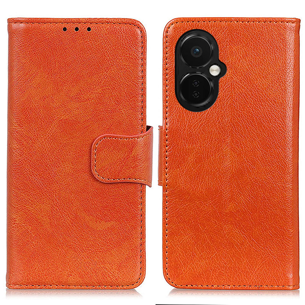 For OnePlus Nord CE 3 Lite 5G Nord N30 5G Phone Stand Wallet Cover Nappa Texture Split Leather Cell Phone Case