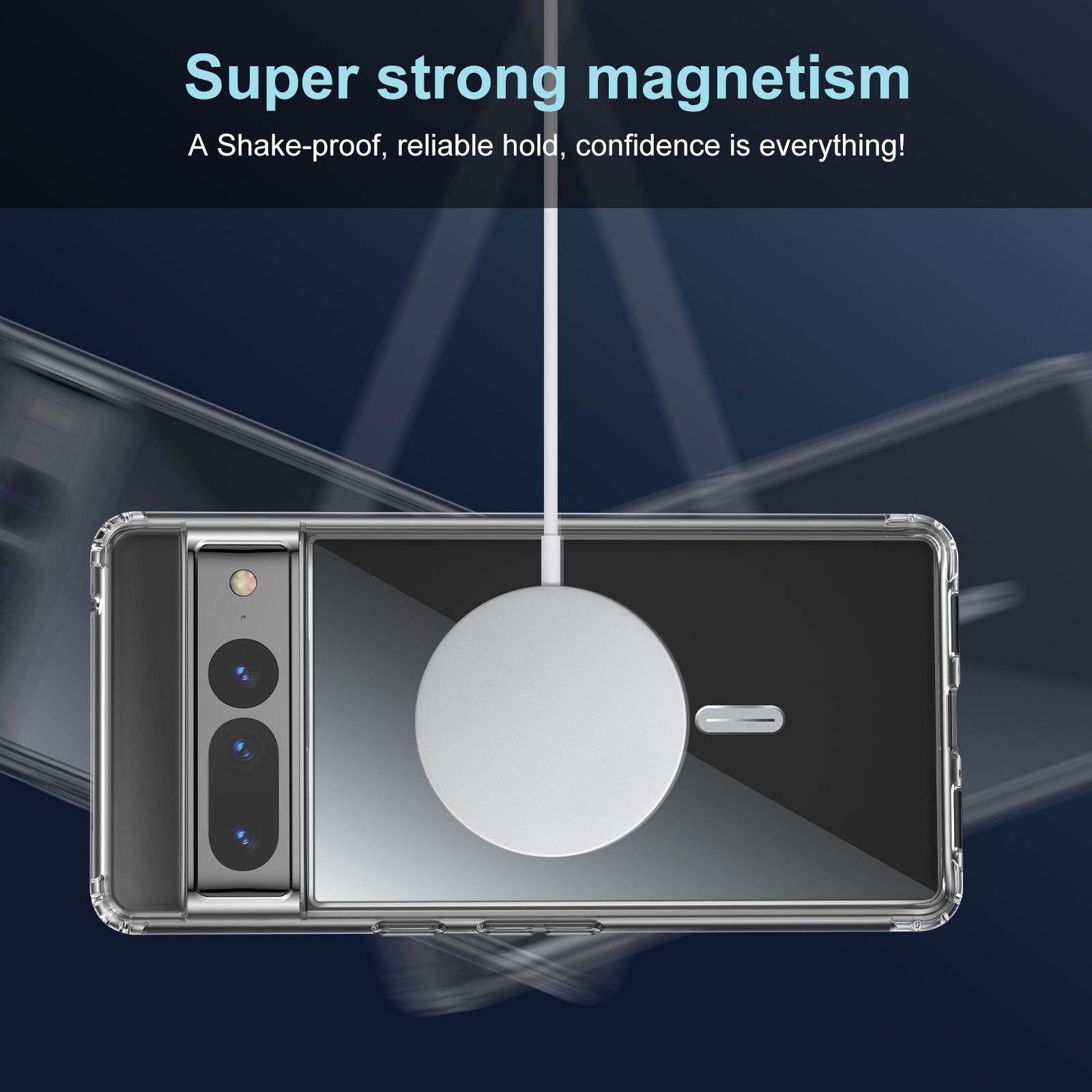 Cell Phone Cover For Google Pixel 6 Pro 5G Anti-scratch Crystal Clear Phone Case with Tempered Glass Camera Lens Cover