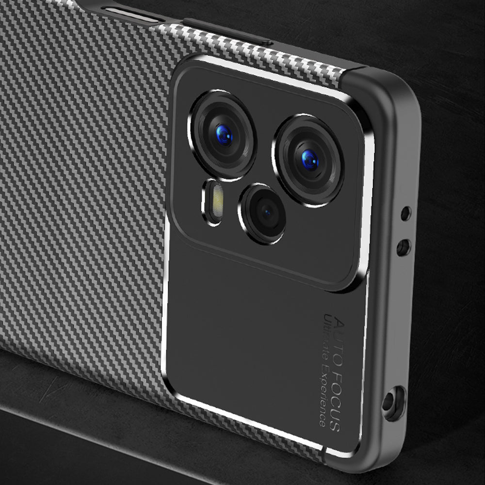 For Xiaomi Redmi Note 12 5G (India)/Poco X5 5G Carbon Fiber Texture Phone Case Anti-scratch TPU Phone Cover