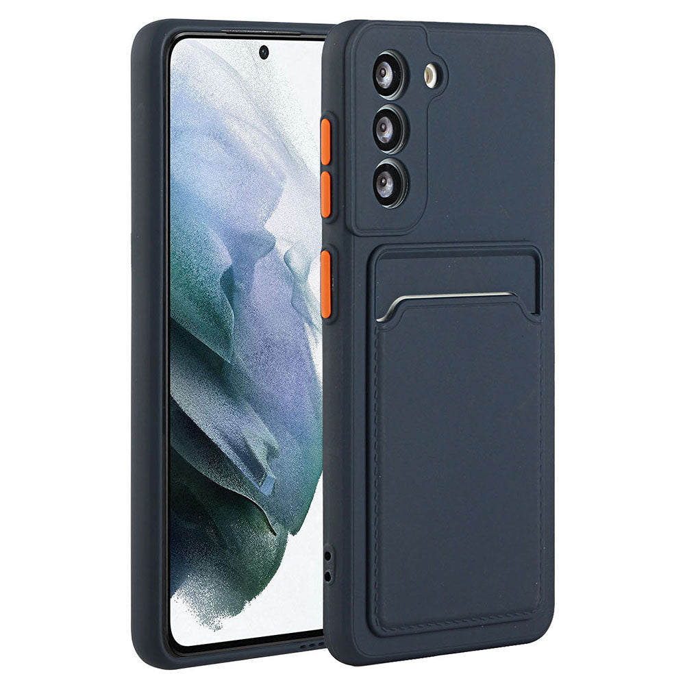 For Samsung Galaxy S23 Mobile Phone Case Soft TPU Drop-proof Cover with Card Slot