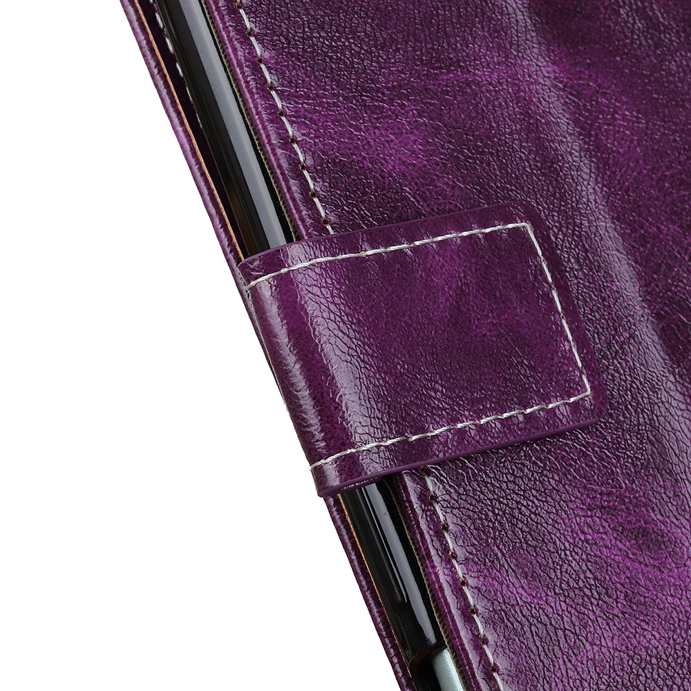 Cell Phone Cover For OnePlus 11 5G Leather Retro Crazy Horse Texture Anti-scratch Phone Case Stand Wallet