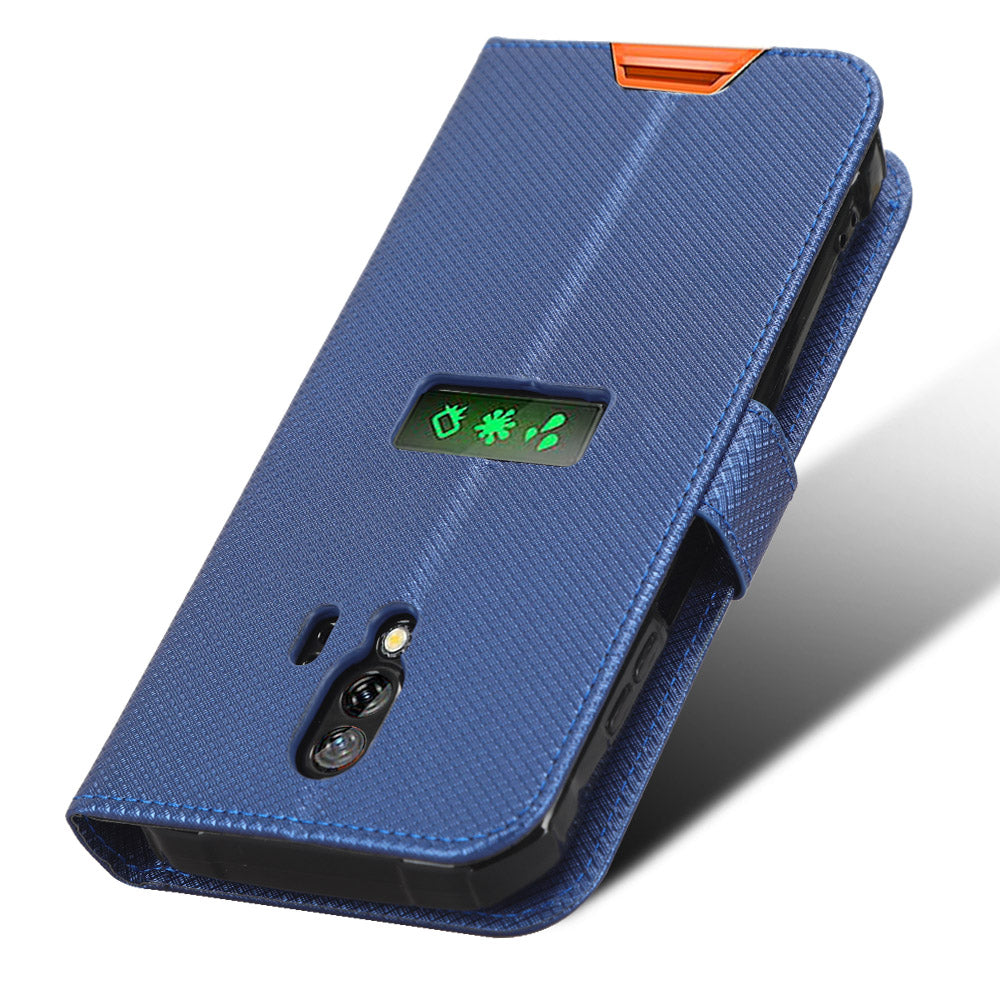 For Blackview BV7200 4G Phone Wallet Case Stand Diamond Texture PU Leather Cell Phone Cover