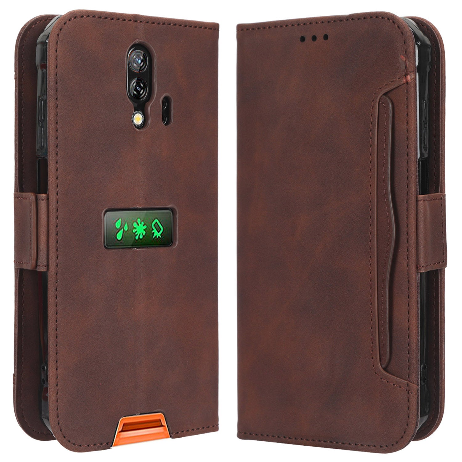 For Blackview BV7200 4G Multiple Card Slots Phone Leather Cover Stand Wallet Protective Phone Case