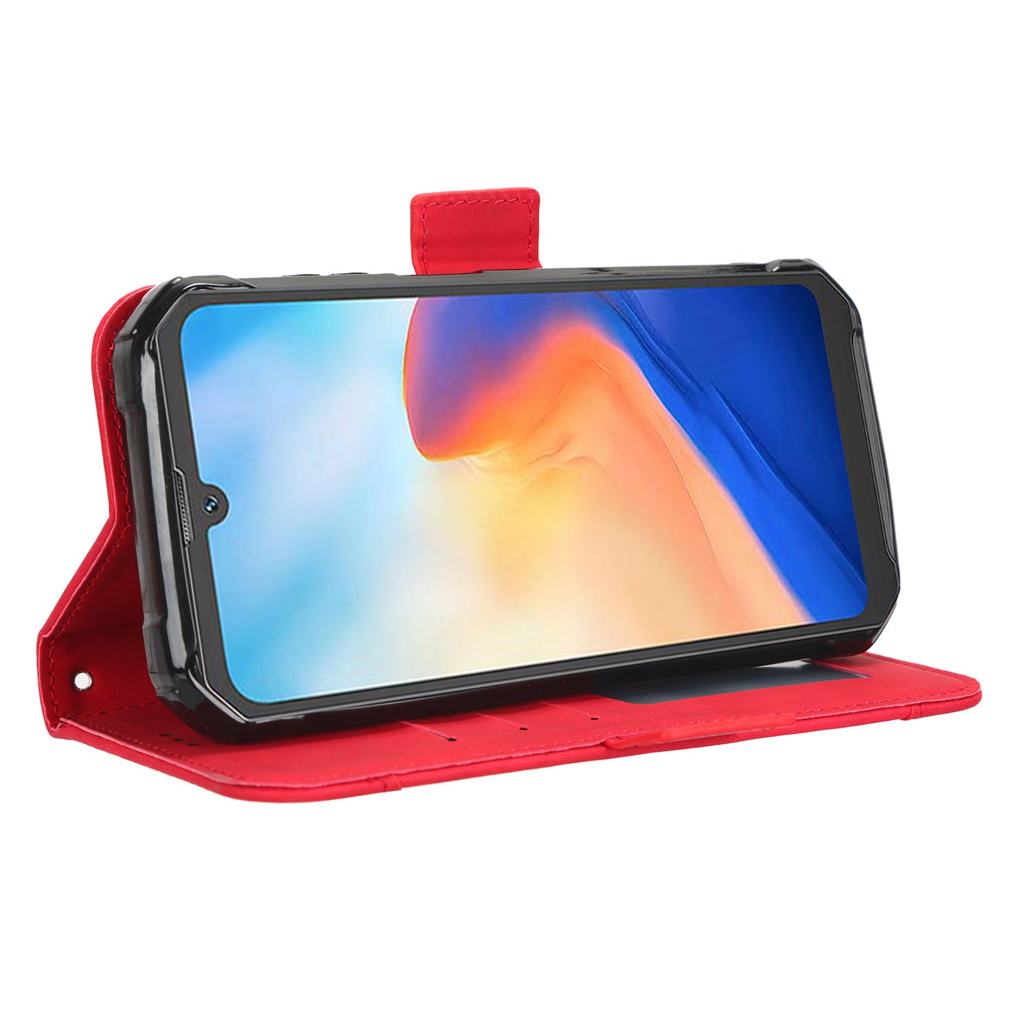 For Blackview BV7200 4G Multiple Card Slots Phone Leather Cover Stand Wallet Protective Phone Case