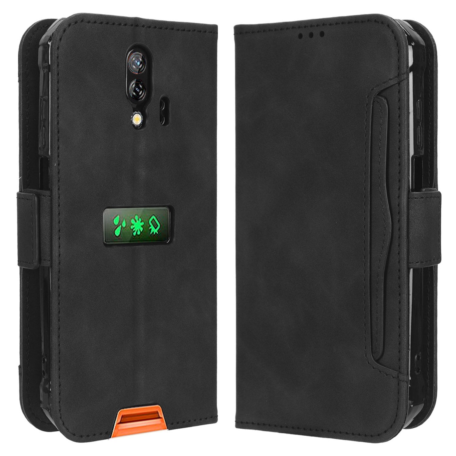 For Blackview BV7200 4G Multiple Card Slots Phone Leather Cover Stand Wallet Protective Phone Case