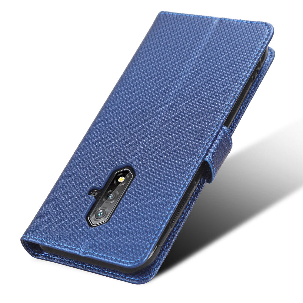 For Blackview BV5200 4G Wallet Stand Phone Case Diamond Texture PU Leather TPU Phone Cover