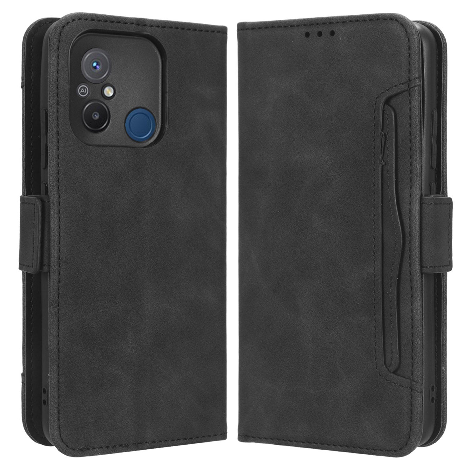 For Xiaomi Redmi 12C 4G 11A 4G Poco C55 4G Multiple Card Slots Phone Leather Cover Stand Wallet Protective Phone Case