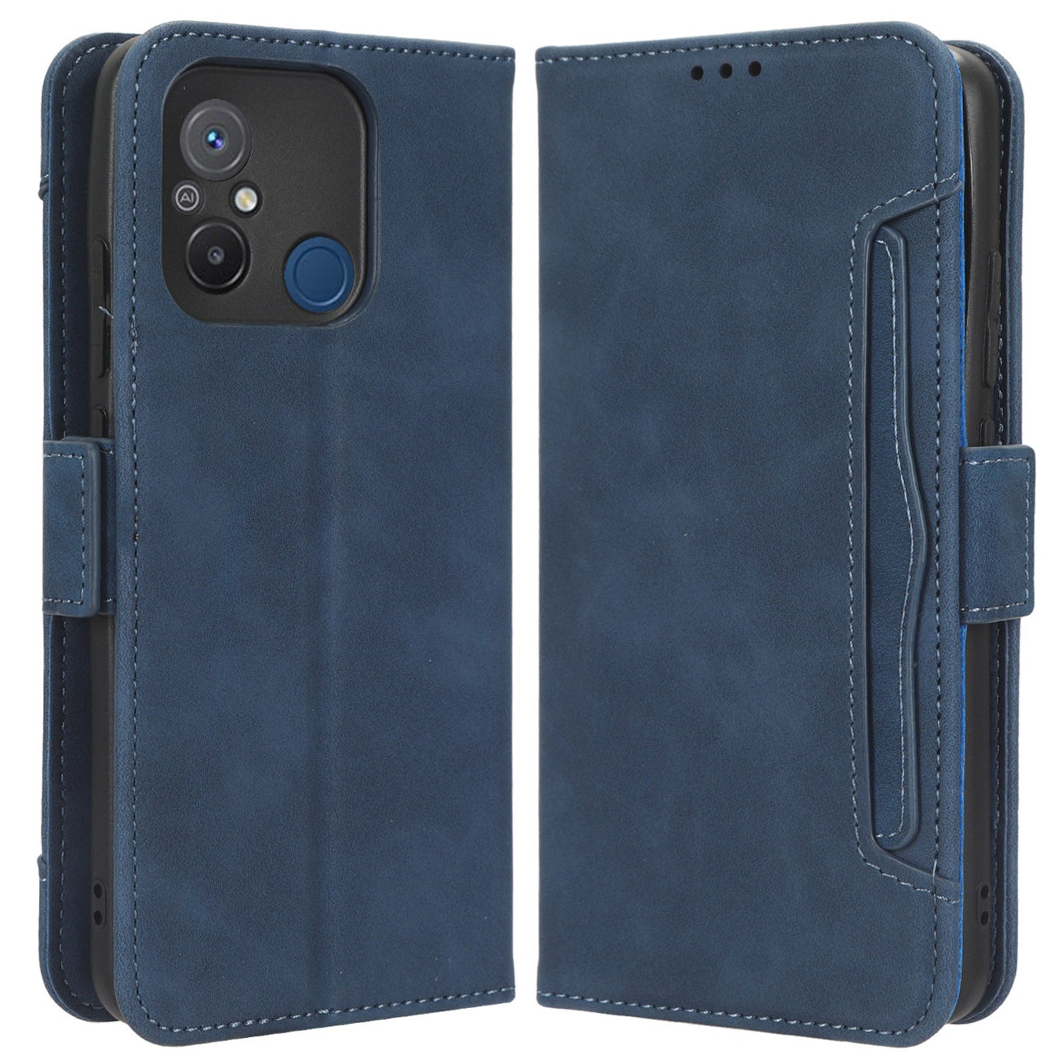 For Xiaomi Redmi 12C 4G 11A 4G Poco C55 4G Multiple Card Slots Phone Leather Cover Stand Wallet Protective Phone Case