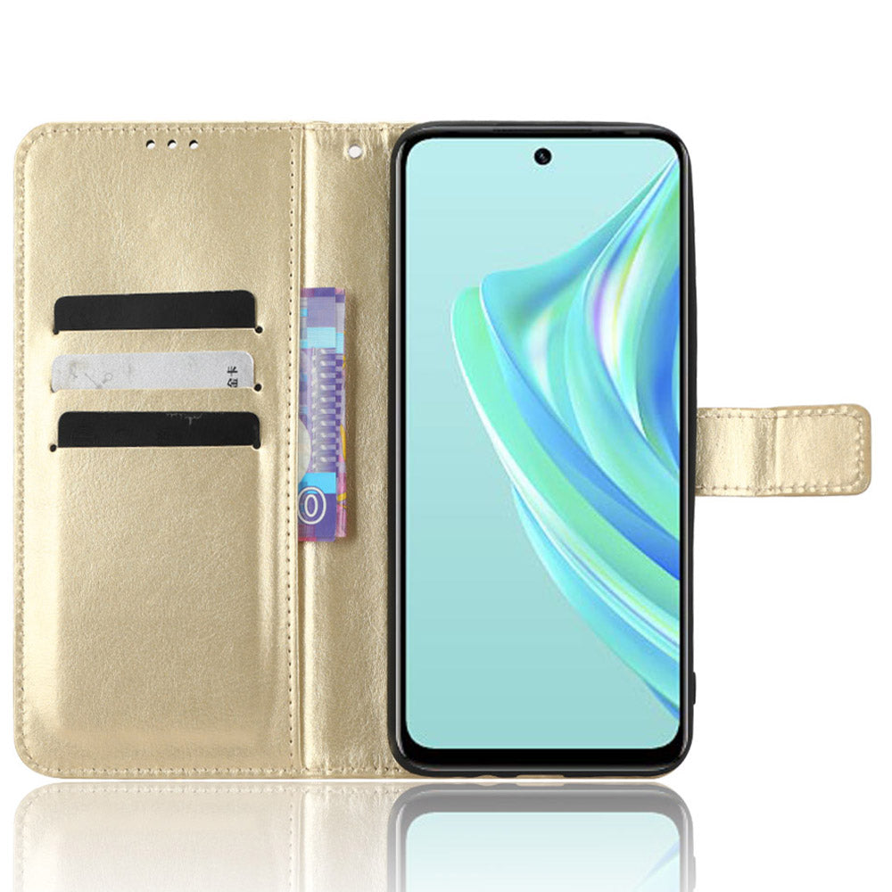 Crazy Horse Texture Phone Case for Infinix Hot 20 Play 4G Wallet Stand PU Leather Phone Cover with Strap
