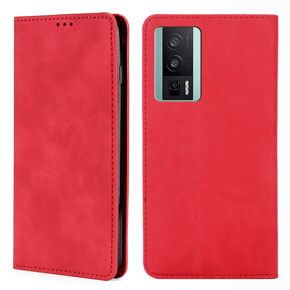 Anti-drop Phone Case For Xiaomi Poco F5 Pro 5G Redmi K60 Pro 5G K60 5G Card Slot Stand Skin-friendly Flip Leather Cell Phone Cover