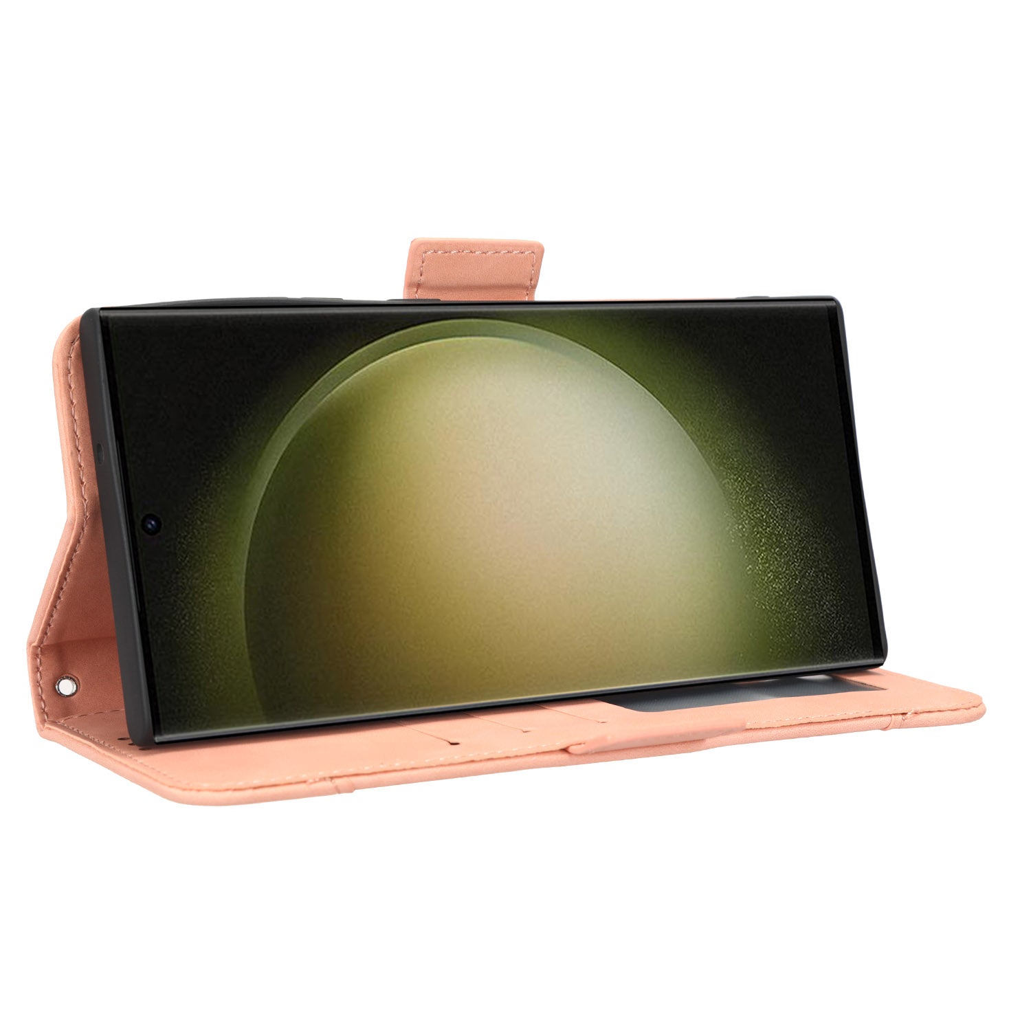 For Samsung Galaxy S23 Ultra Multiple Card Slots PU Leather Phone Cover Stand Wallet Flip Case