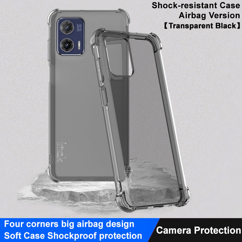 IMAK For Motorola Moto G73 5G Anti-Yellowing Airbag Cushion Design Phone Cover Clear TPU Phone Case