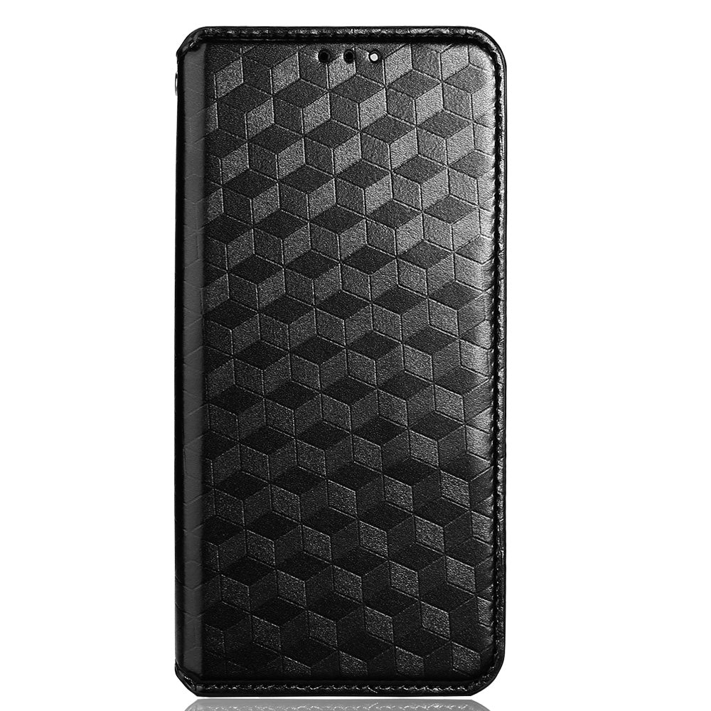 Til Samsung Galaxy A54 5G Flip Phone Case Rhombus mønster påtrykt PU læder pungholder cover