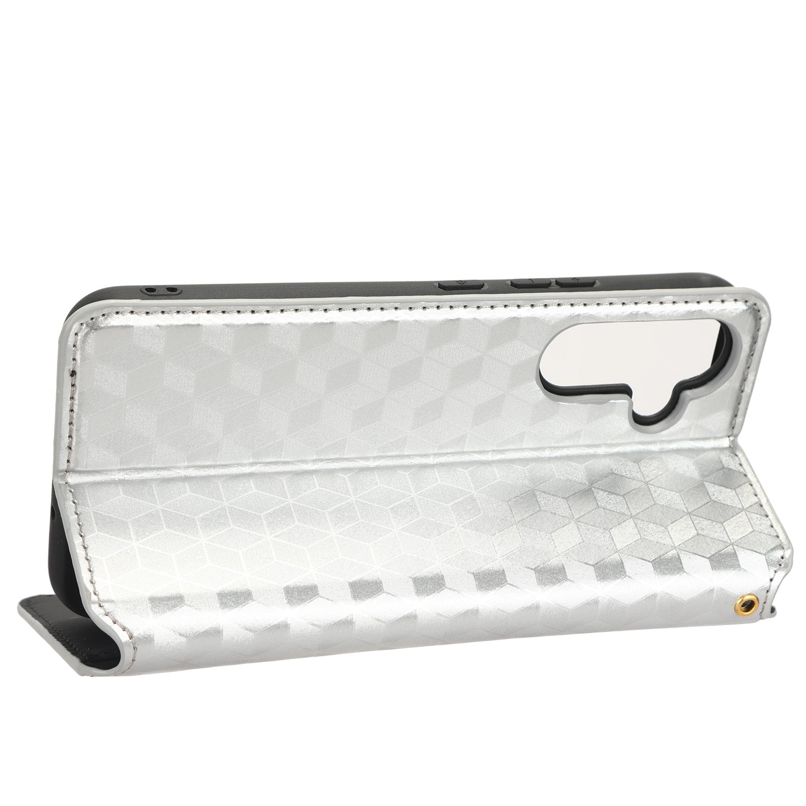 For Samsung Galaxy A54 5G Flip Phone Case Rhombus Pattern Imprinted PU Leather Wallet Stand Cover