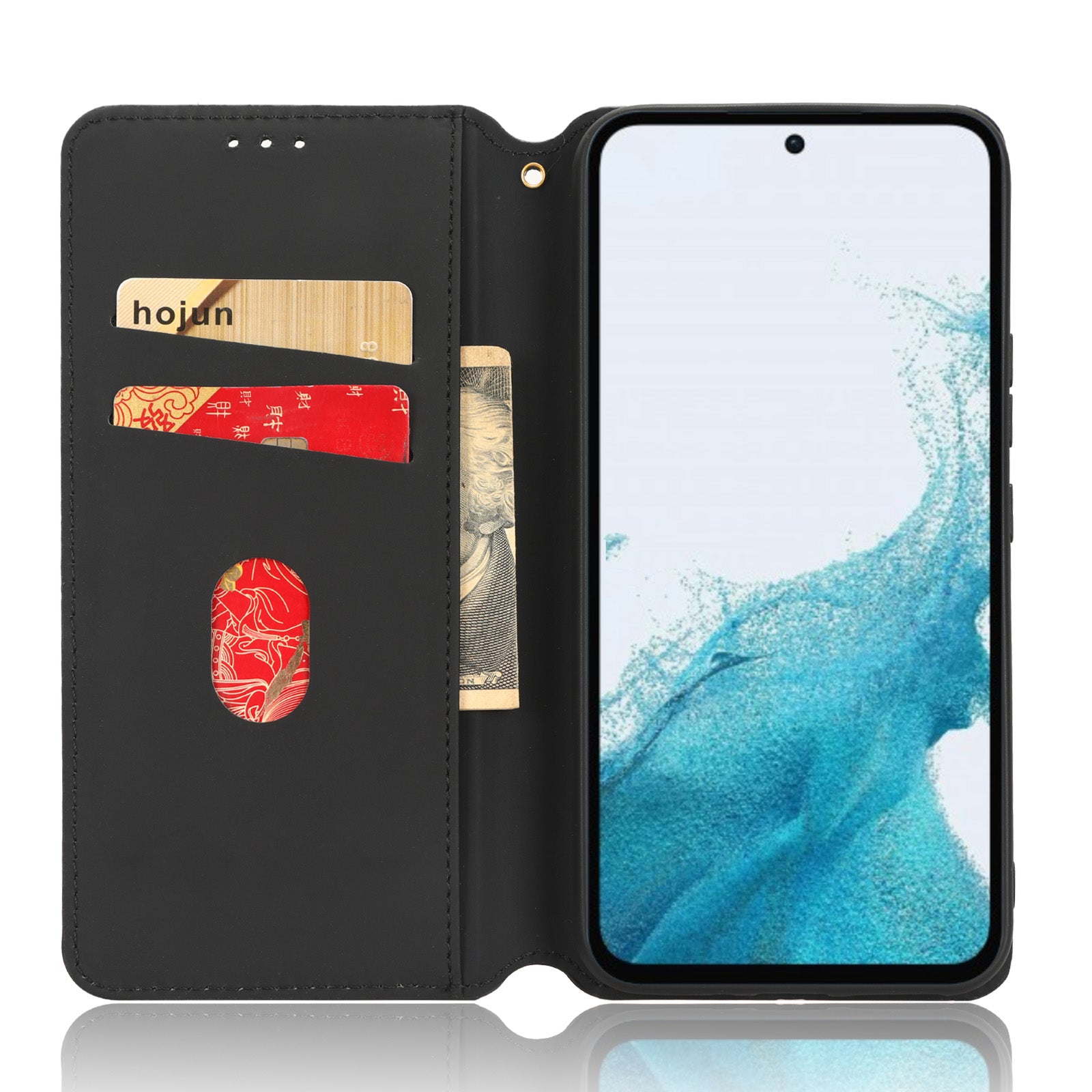 Til Samsung Galaxy A54 5G Flip Phone Case Rhombus mønster påtrykt PU læder pungholder cover