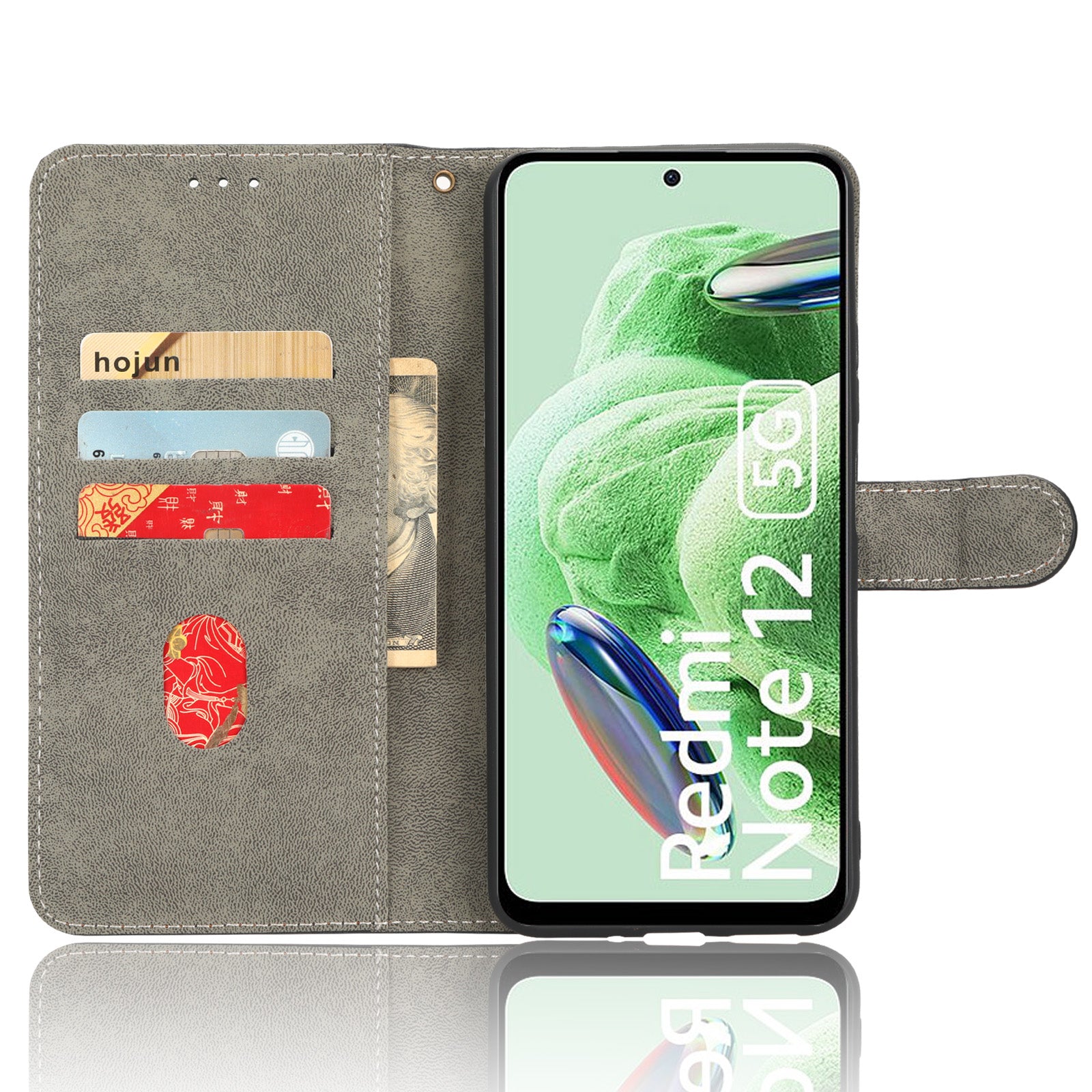 For Xiaomi Redmi Note 12 5G (Global) (India) (China) Poco X5 5G Full Coverage RFID Blocking Leather Phone Case Stand Wallet Phone Shell
