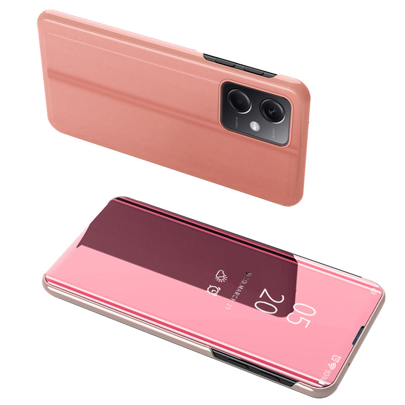 For Xiaomi Poco X5 Pro 5G Redmi Note 12 Pro Speed 5G Note 12 Pro 5G View Window PU Leather Phone Case Electroplating Mirror Surface Stand Cover