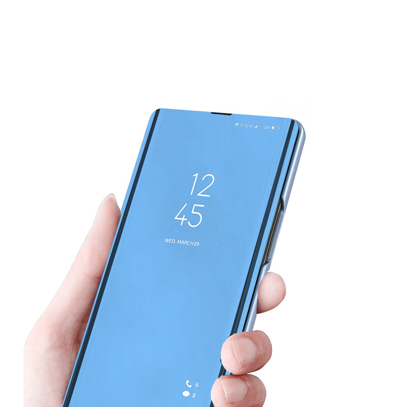 For Xiaomi Poco X5 Pro 5G Redmi Note 12 Pro Speed 5G Note 12 Pro 5G View Window PU Leather Phone Case Electroplating Mirror Surface Stand Cover