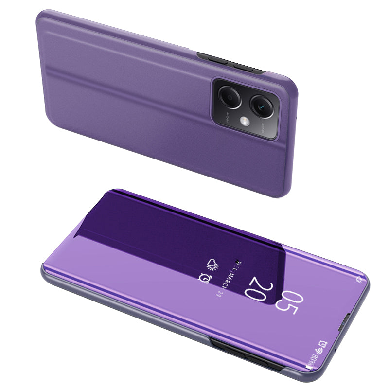 For Xiaomi Poco X5 Pro 5G Redmi Note 12 Pro Speed 5G Note 12 Pro 5G View Window PU Leather Phone Case Electroplating Mirror Surface Stand Cover
