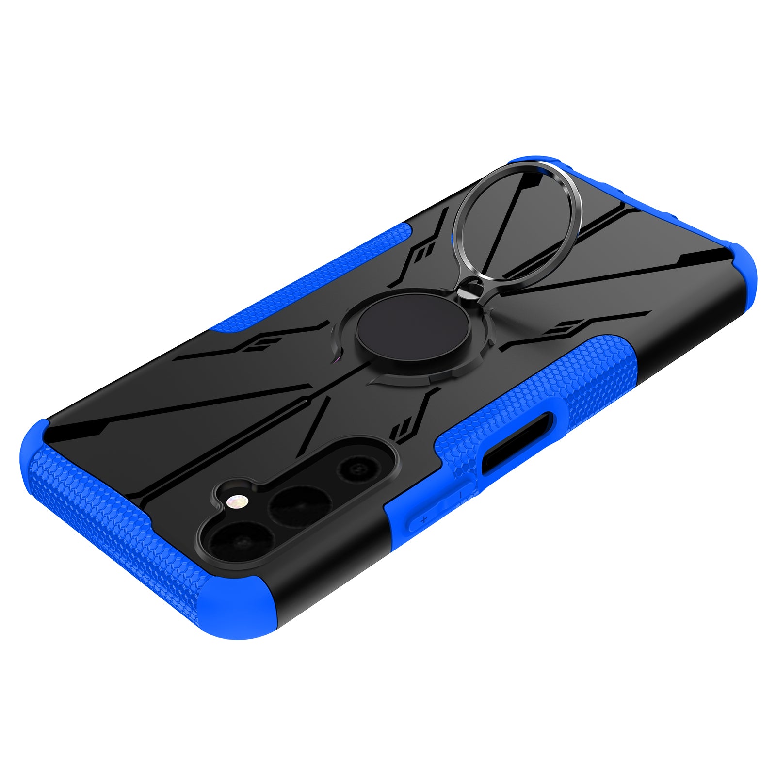 For Tecno Pova Neo 2 4G Ring Holder Kickstand Phone Cover Hard PC Soft TPU Cell Phone Case