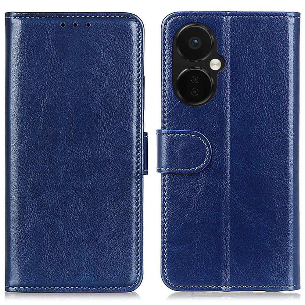 For OnePlus Nord CE 3 Lite 5G Nord N30 5G PU Leather Phone Case Crazy Horse Texture Stand Wallet Phone Cover