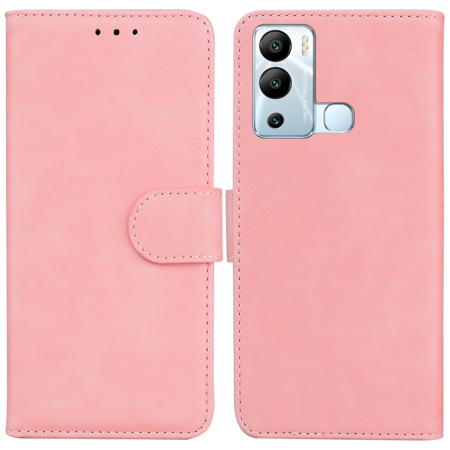 For Infinix Hot 12i 4G PU Leather Phone Case Stand Book Style Flip Wallet Phone Cover