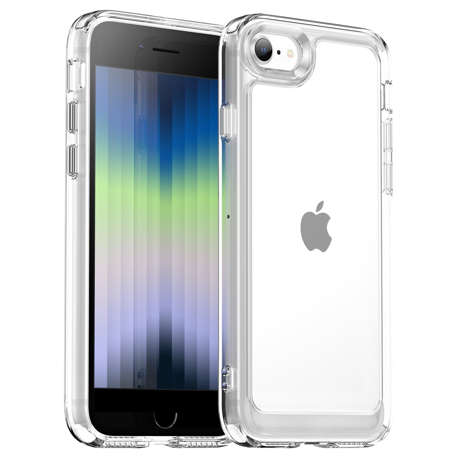 Candy Series For iPhone SE (2020) SE (2022) 8 7 4.7 inch Mobile Phone Case Shock Absorbed Corner Flexible TPU Back Cover