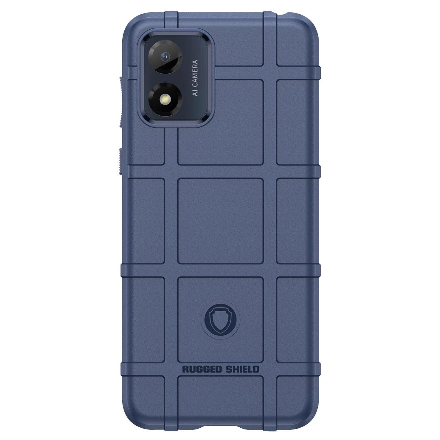For Motorola Moto E13 4G Rugged Square Grid Texture Cell Phone Case Shockproof Soft TPU Phone Cover