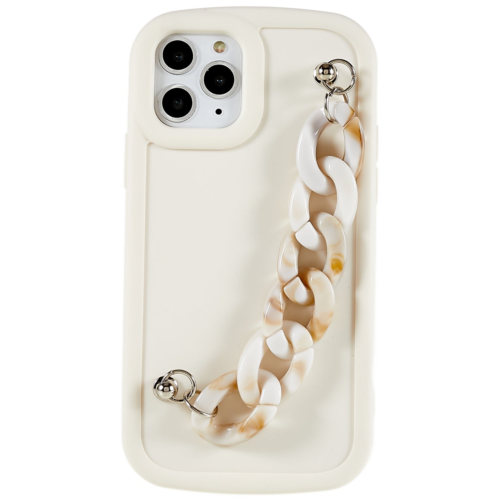 For iPhone 11 Pro Max 6.5 inch Soft TPU Phone Case Matte Anti-Fingerprint Cover with Bracelet Chain