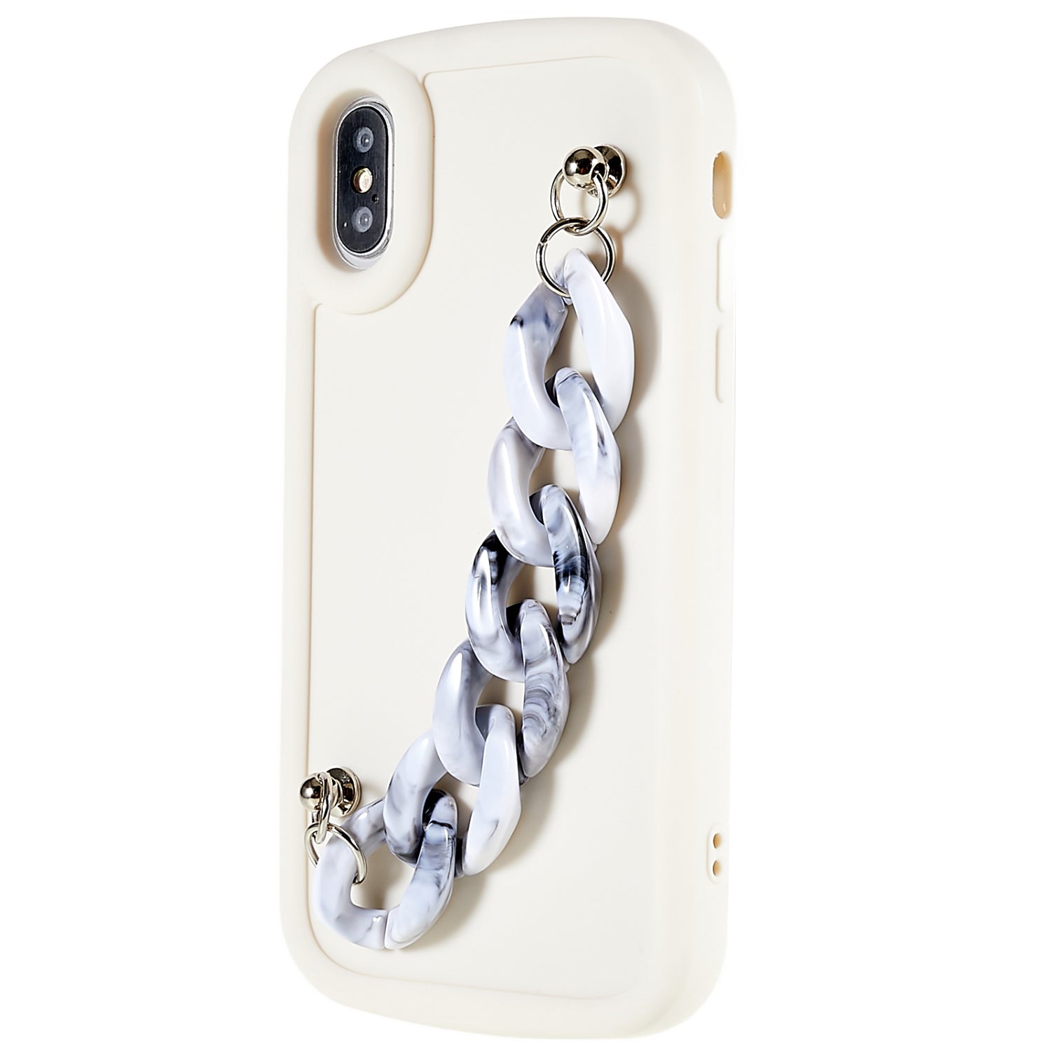 For iPhone X XS 5.8 inch TPU Phone Case with Marble Strap Soft Matte Anti-Drop Shockproof Cover