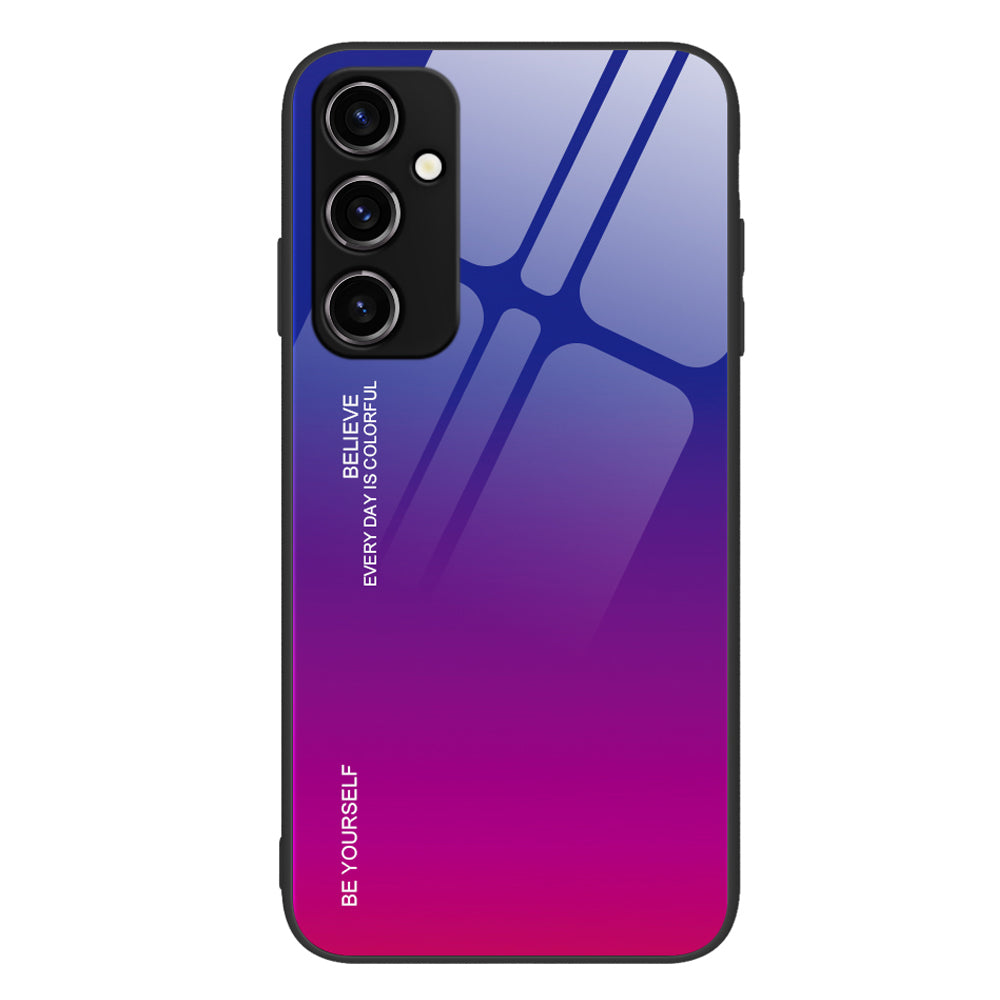 Gradient Color Phone Case for Samsung Galaxy A54 5G Tempered Glass PC TPU Anti-Slip Phone Cover