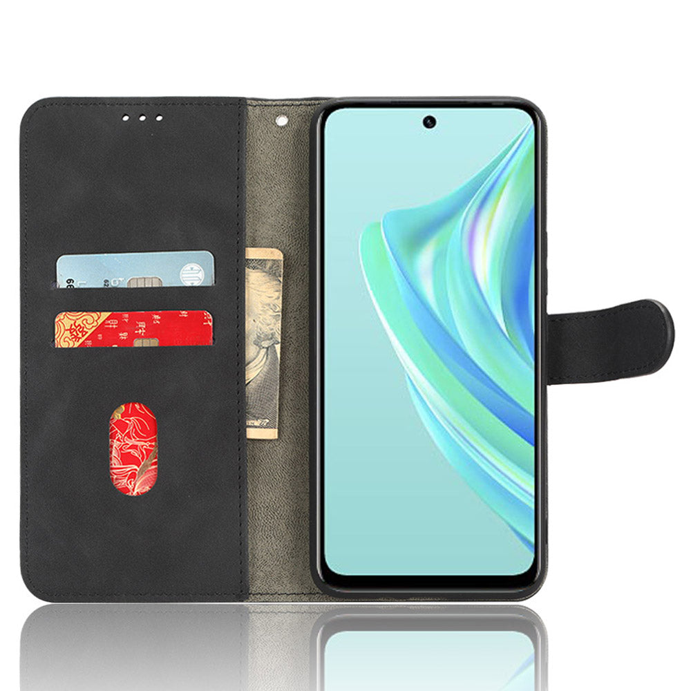 Wallet Phone Case for Infinix Hot 20 Play 4G PU Leather Stand Skin-touch Folio Protective Cover