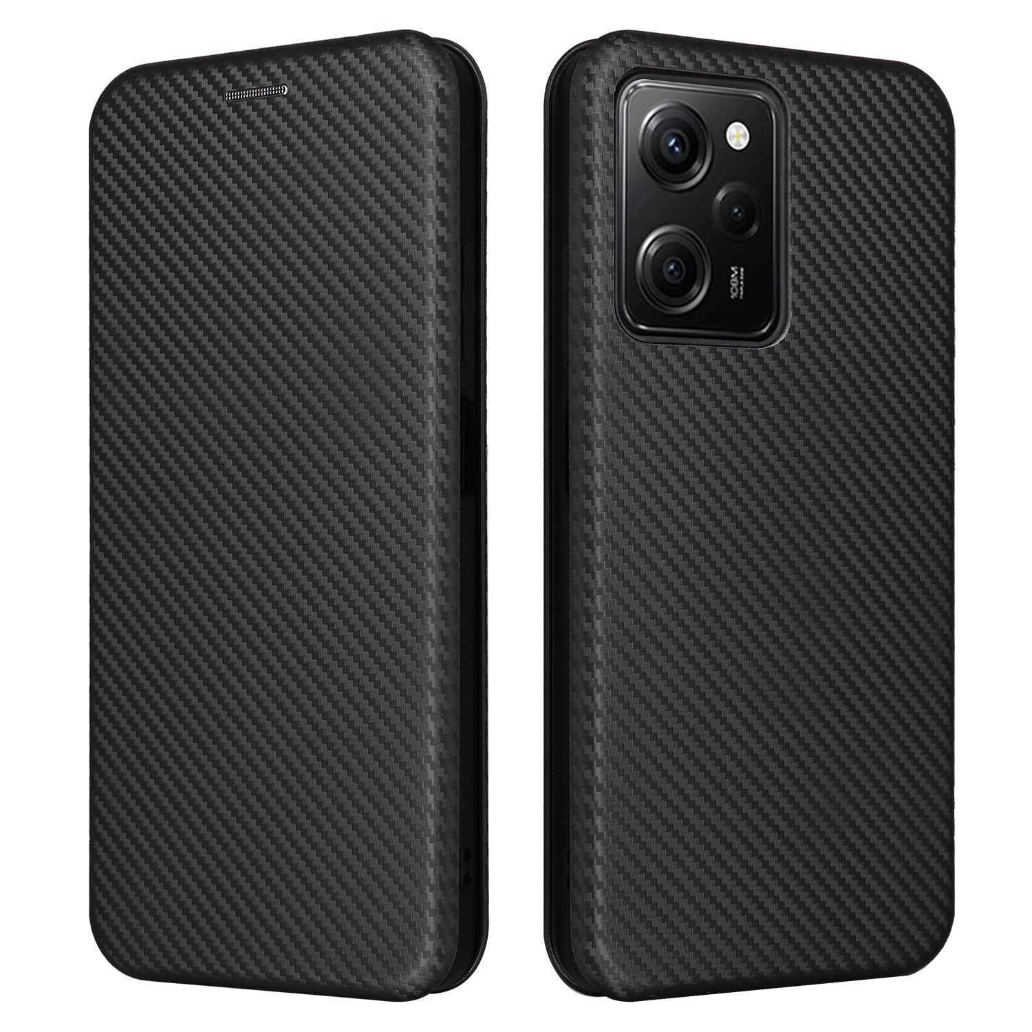 For Xiaomi Redmi Note 12 Pro Speed 5G Note 12 Pro 5G Poco X5 Pro 5G Phone Case PU Leather Carbon Fiber Texture Stand Card Slot Phone Cover