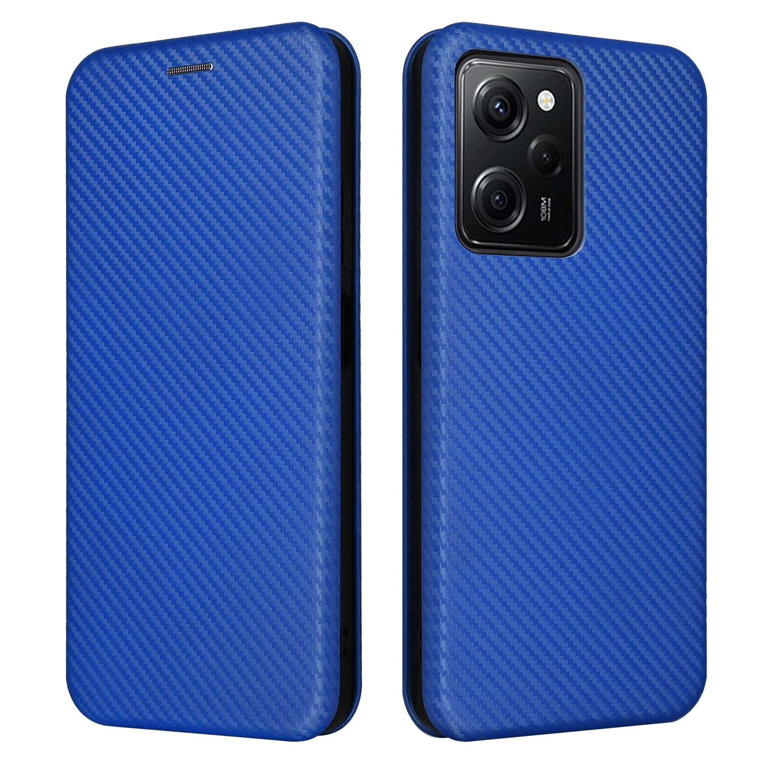 For Xiaomi Redmi Note 12 Pro Speed 5G Note 12 Pro 5G Poco X5 Pro 5G Phone Case PU Leather Carbon Fiber Texture Stand Card Slot Phone Cover