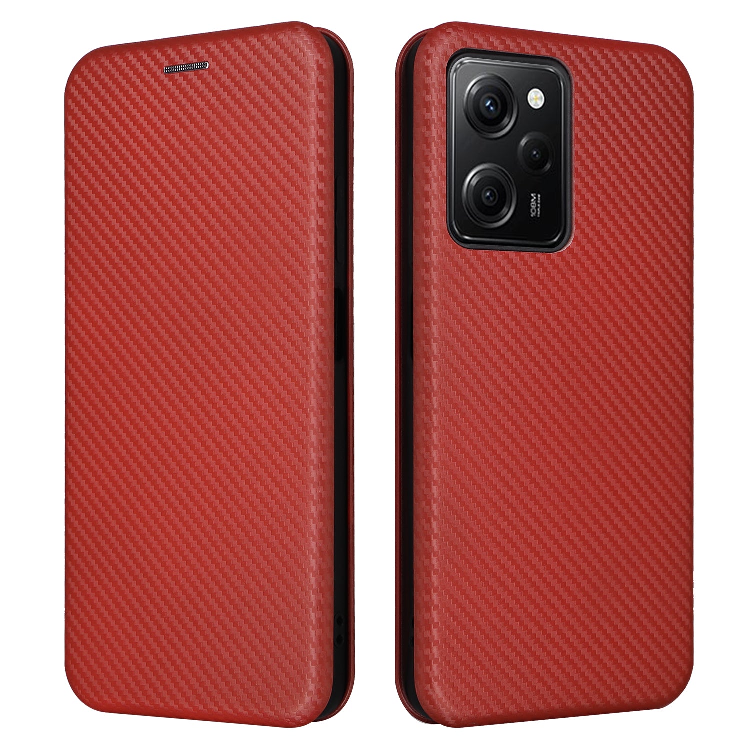 For Xiaomi Redmi Note 12 Pro Speed 5G Note 12 Pro 5G Poco X5 Pro 5G Phone Case PU Leather Carbon Fiber Texture Stand Card Slot Phone Cover