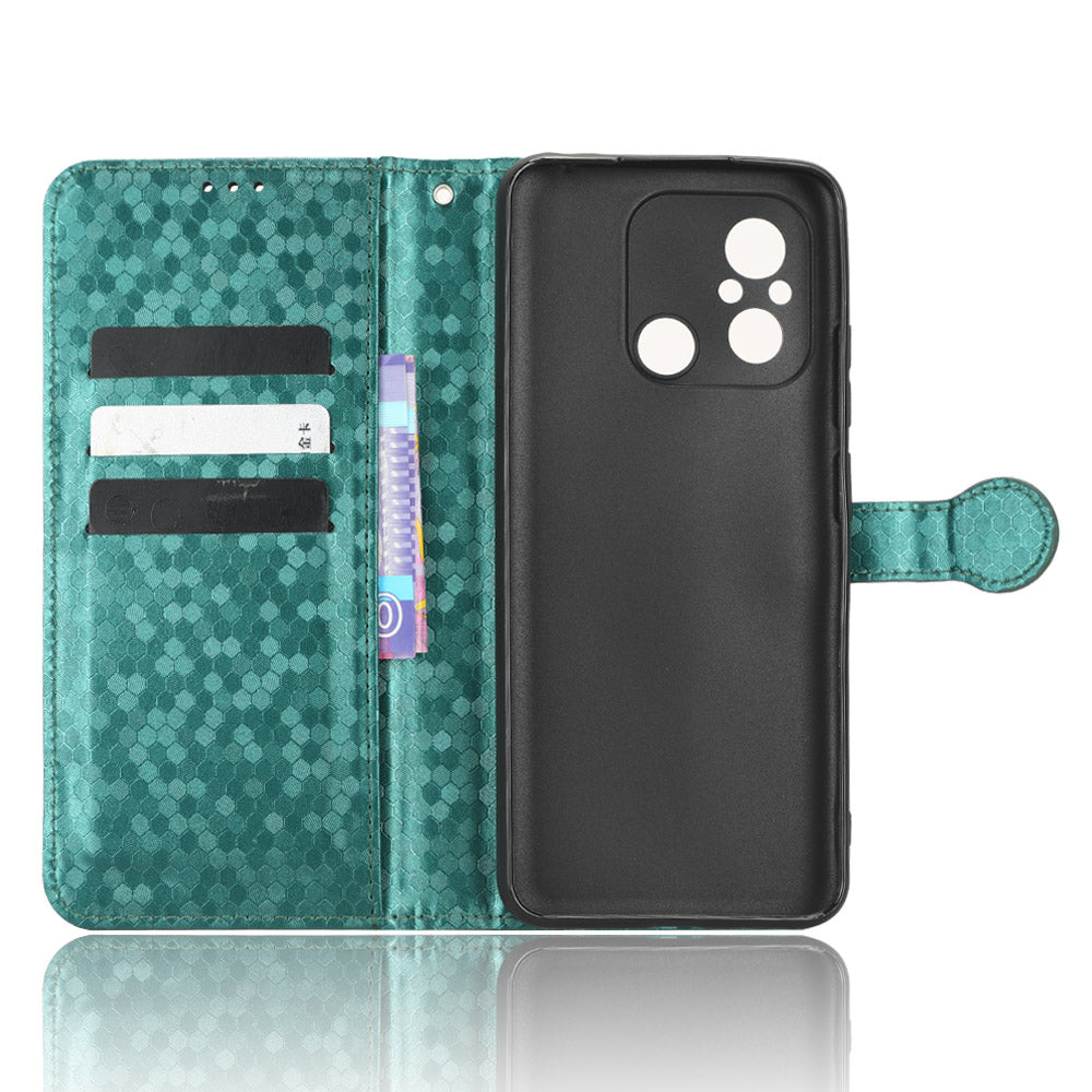 Anti-shock Leather Phone Cover For Xiaomi Redmi 12C 4G 11A 4G Dot Pattern Imprinted Anti-scratch Phone Case Wallet Stand