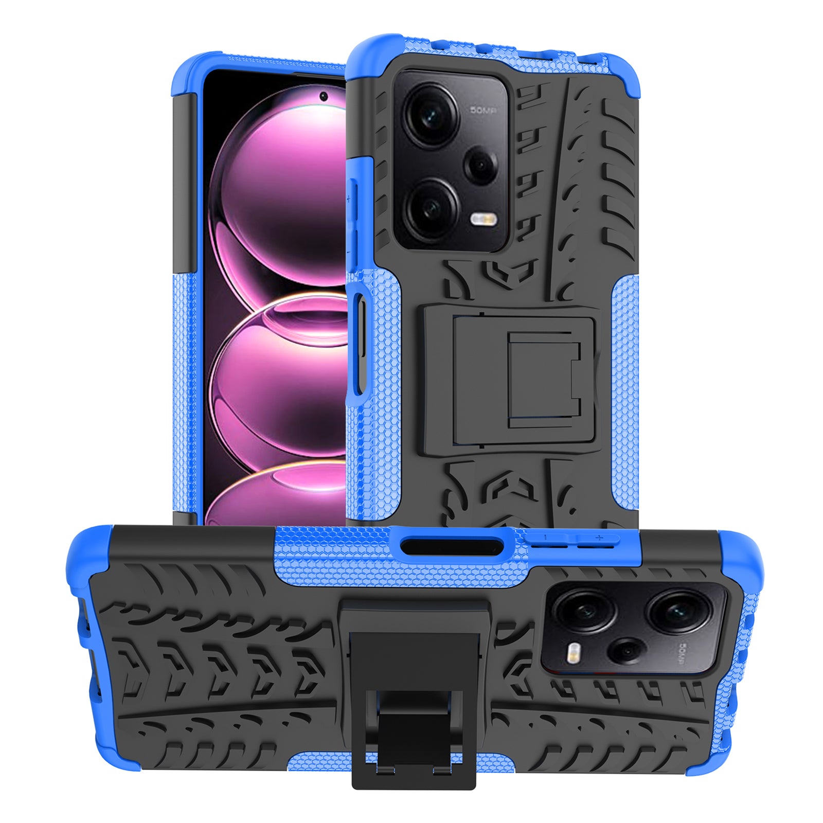 For Xiaomi Redmi Note 12 Pro 5G Redmi Note 12 Pro Speed 5G Poco X5 Pro 5G Kickstand Phone Cover PC TPU Phone Case