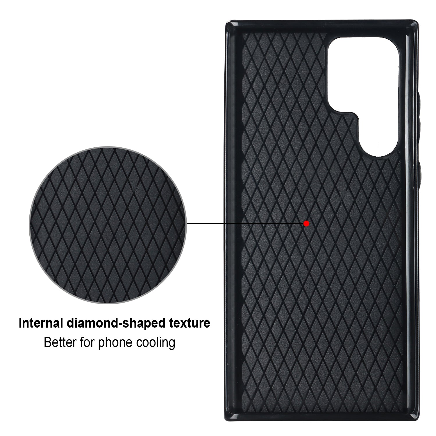 For Samsung Galaxy S22 Ultra 5G Cell Phone Case Imprinted Rhombus Grid Pattern Ring Kickstand Leather Coated TPU Cover