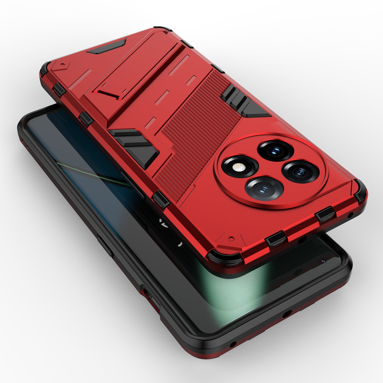 Phone Case for OnePlus 11 5G Kickstand TPU PC Protective Cell Phone Cover