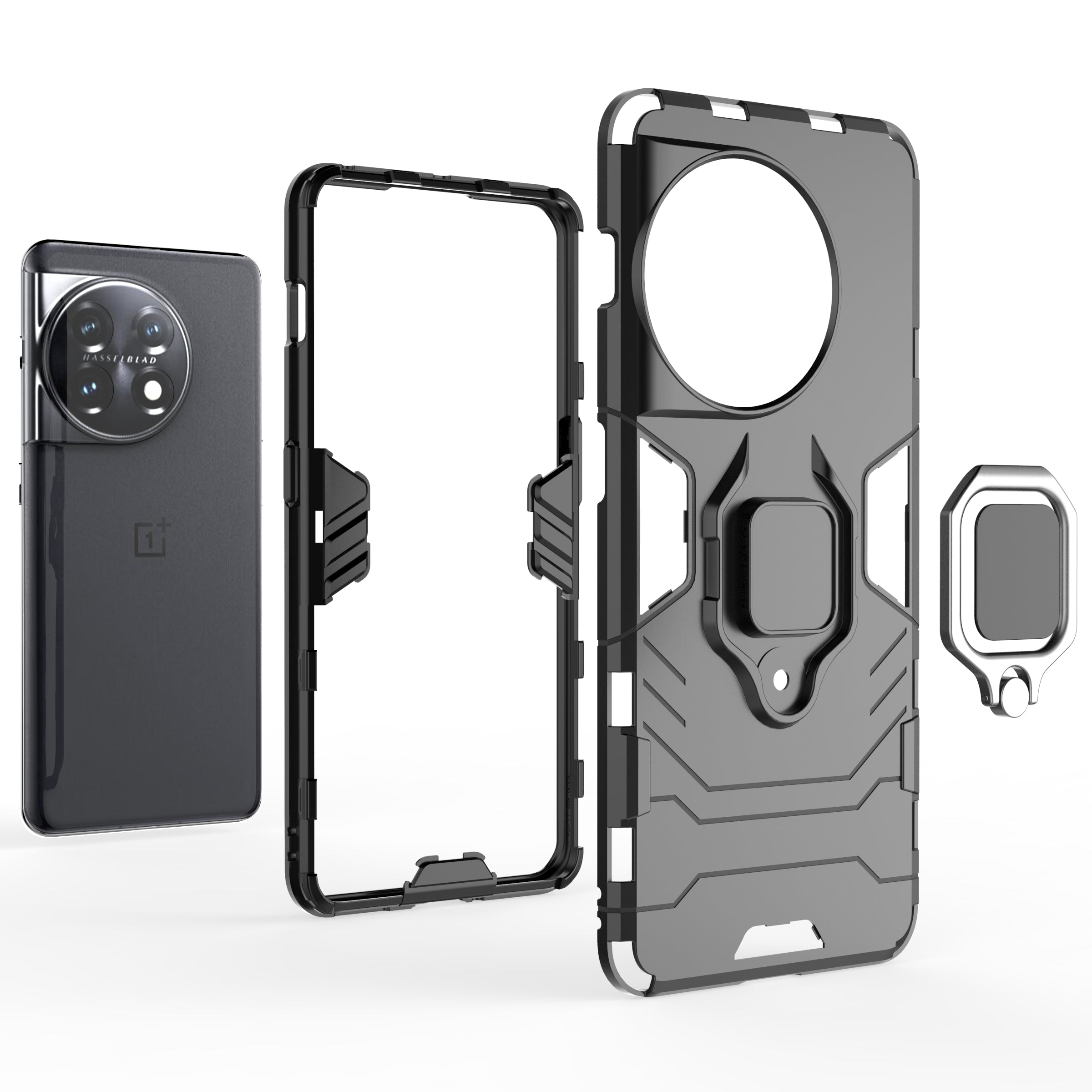 Ring Holder Kickstand Phone Case for OnePlus 11 5G TPU PC Cell Phone Cover