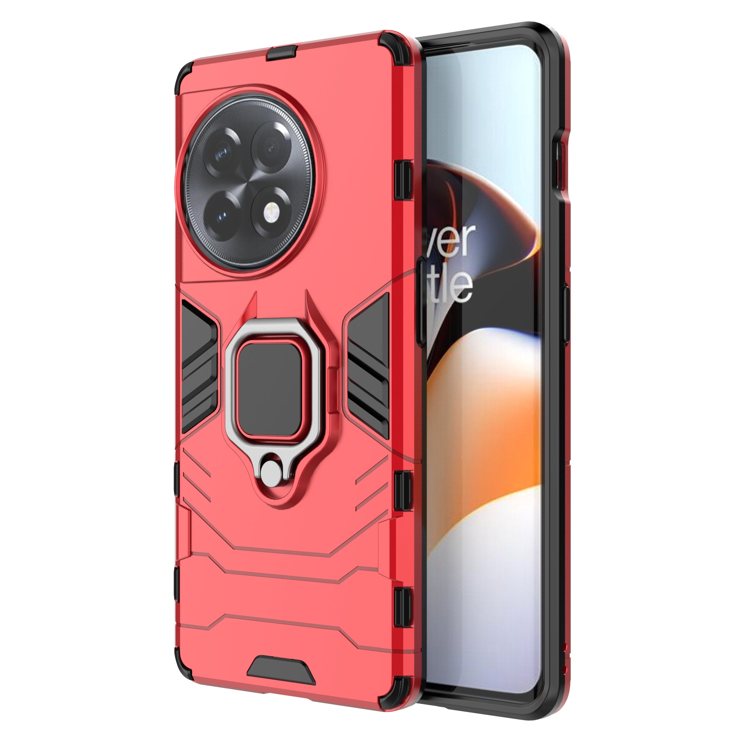 TPU PC Phone Case for OnePlus Ace 2 5G 11R 5G Ring Holder Kickstand Anti-drop Phone Cover