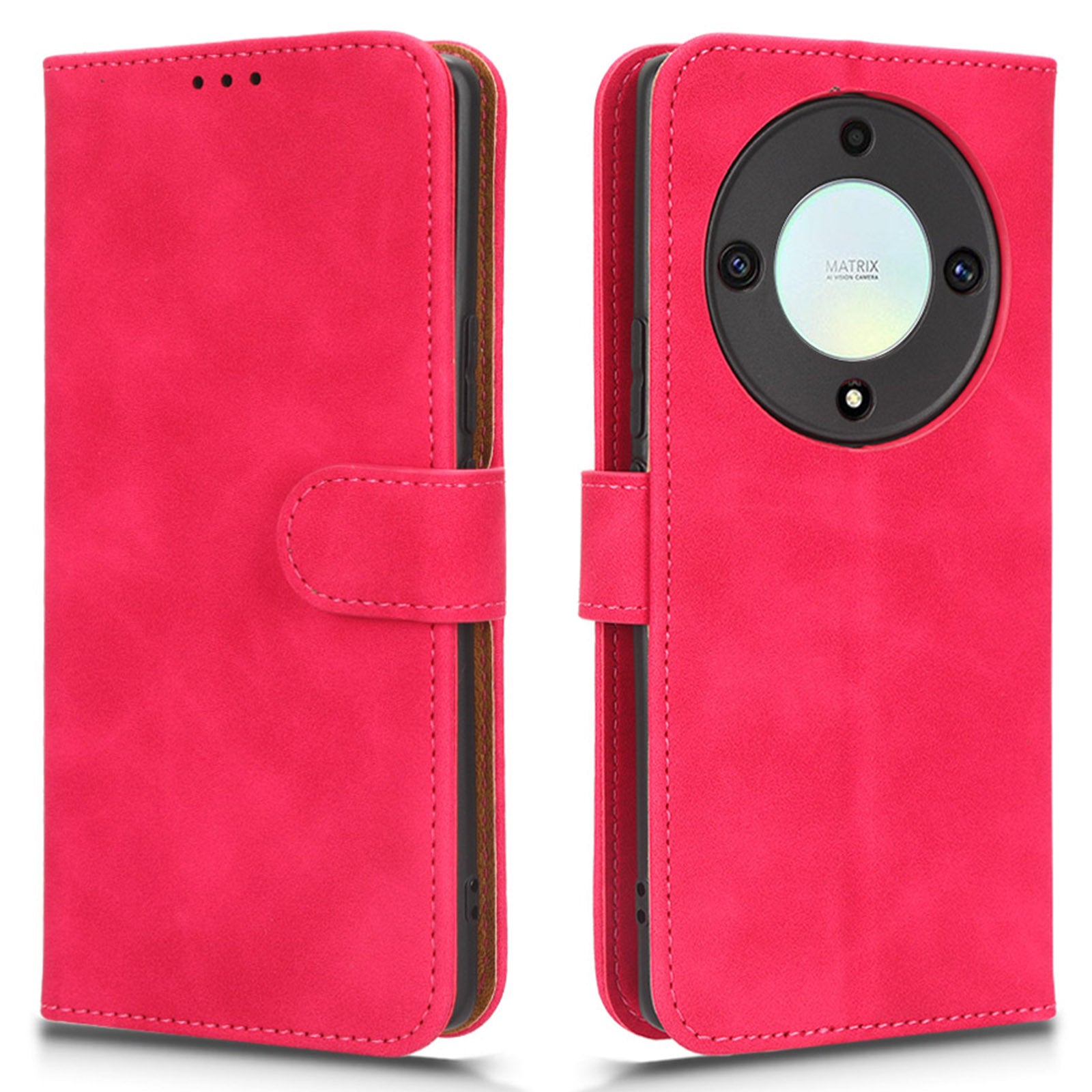 For Honor X40 5G X9a 5G Magic5 Lite 5G Full Protection Mobile Phone Case Skin-touch Stand Flip Leather Wallet Phone Cover