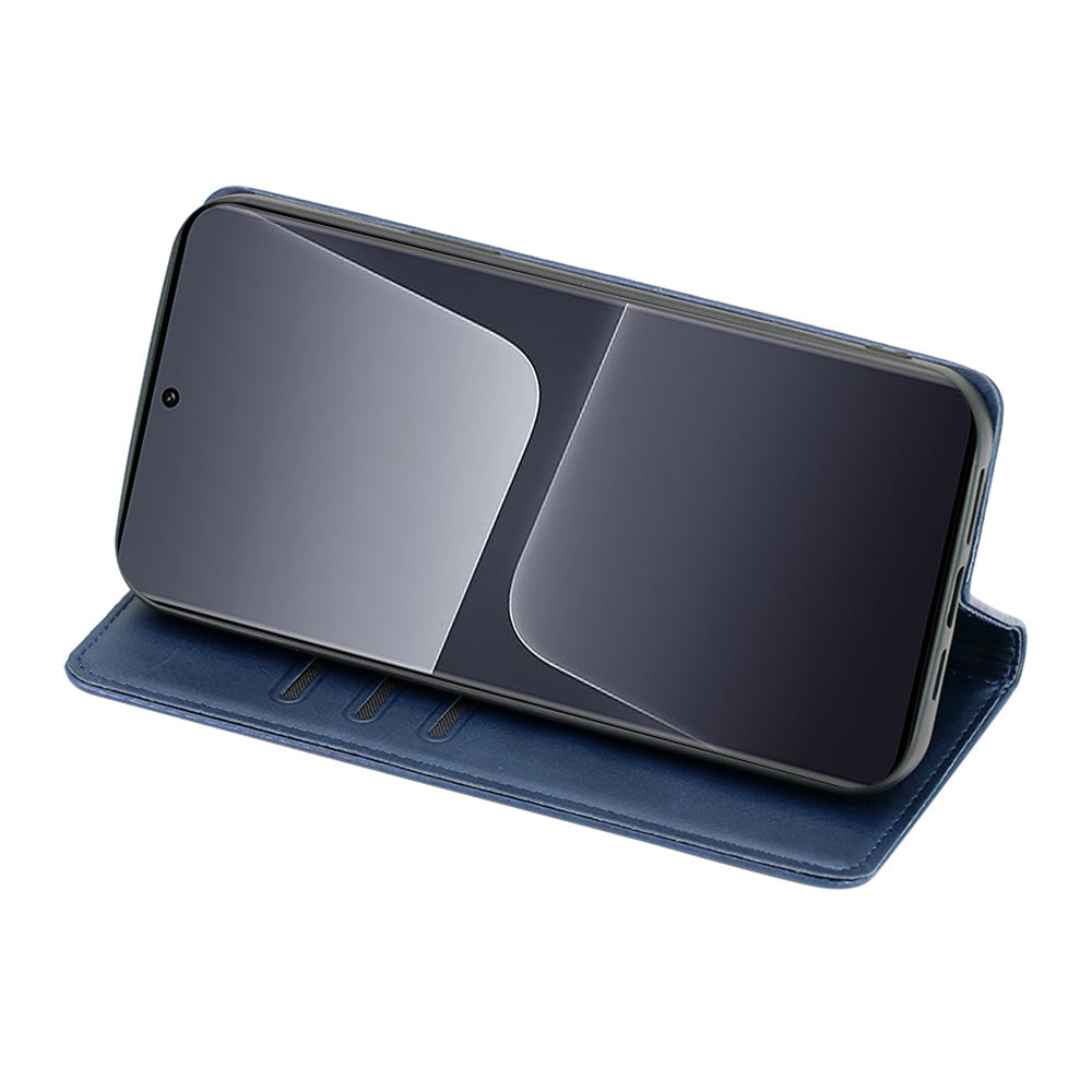 Phone Case for Xiaomi Poco F5 Pro 5G Redmi K60 Pro 5G K60 5G Auto-absorbed Magnetic Calf Texture Wallet Leather Stand Phone Cover
