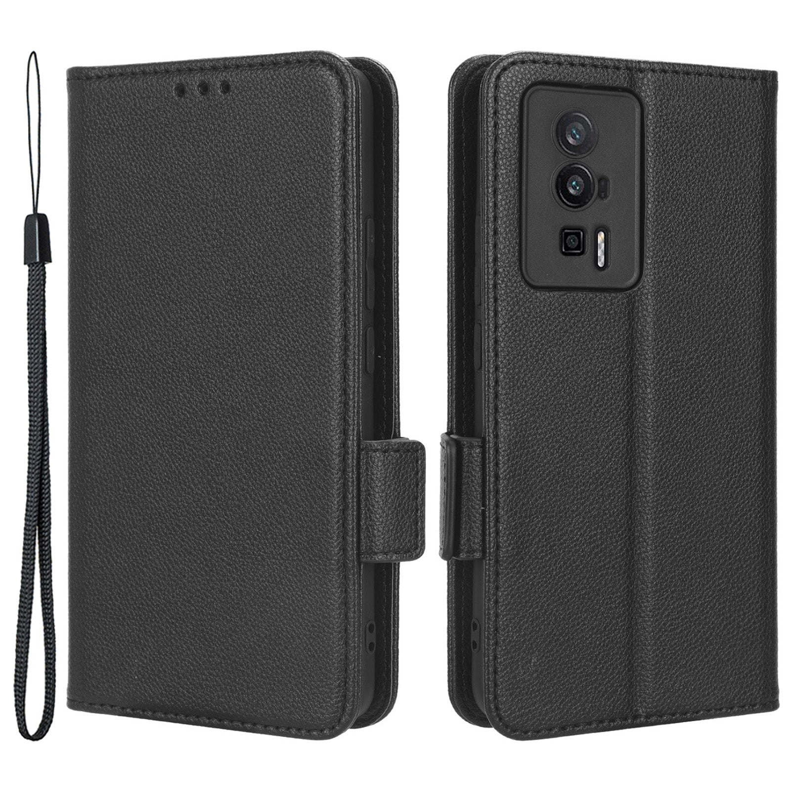 For Xiaomi Redmi Poco F5 Pro 5G Redmi K60 Pro 5G K60 5G K60 Champion Edition Shockproof Phone Case Stand Wallet Litchi Texture PU Leather Cover