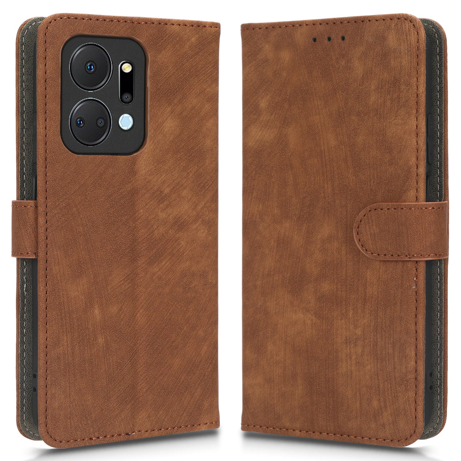 Protective Phone Case For Honor X7a 5G Play7T 5G PU Leather Wallet Stand Shockproof RFID Blocking Phone Cover