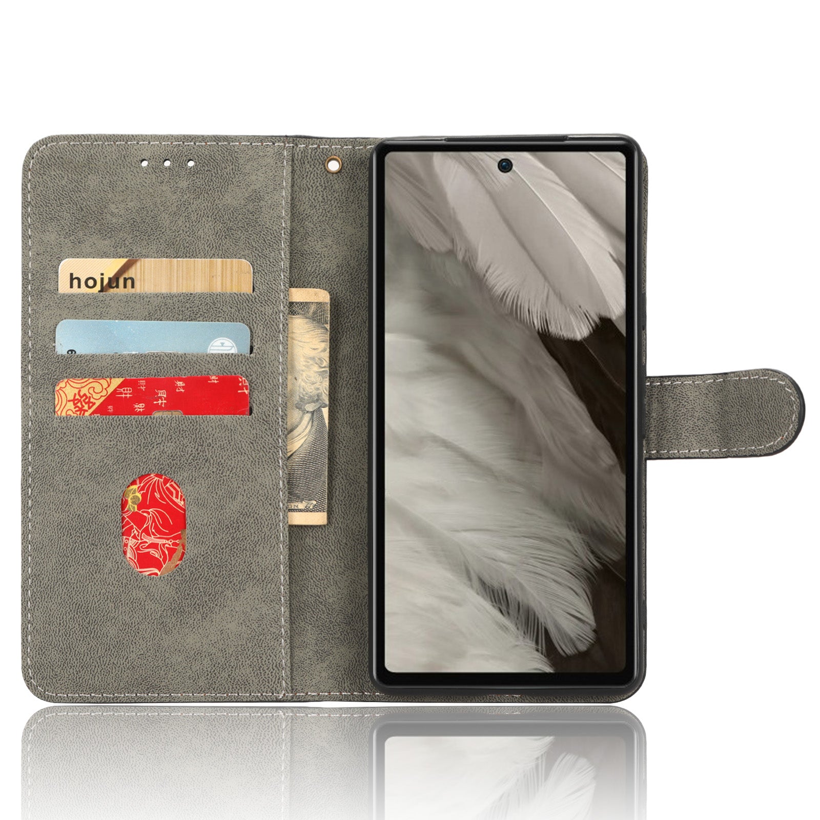 For Google Pixel 7a PU Leather Flip Folio Case Wallet RFID Blocking Protection Stand Phone Cover